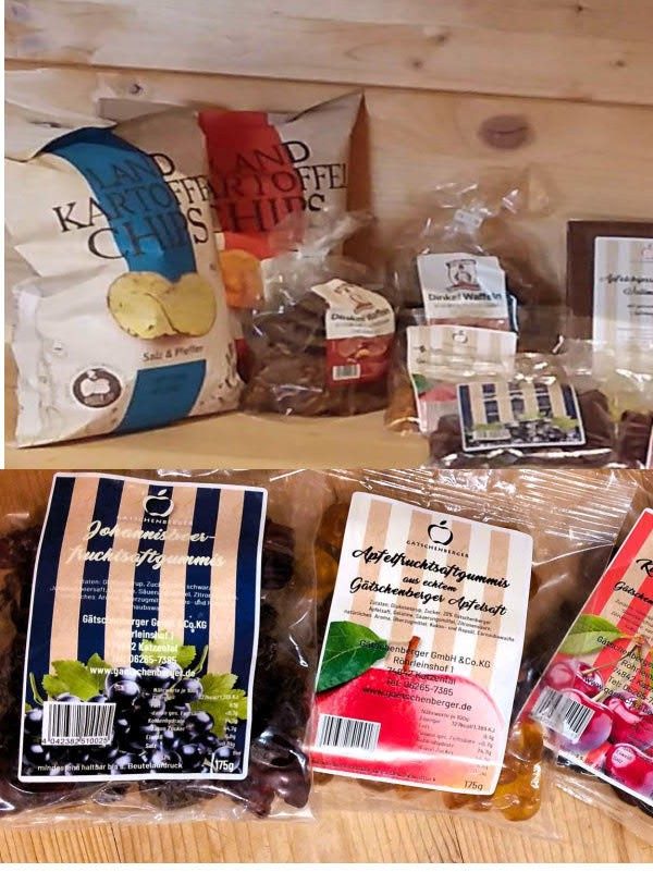 Naschzeug und Knabbereien